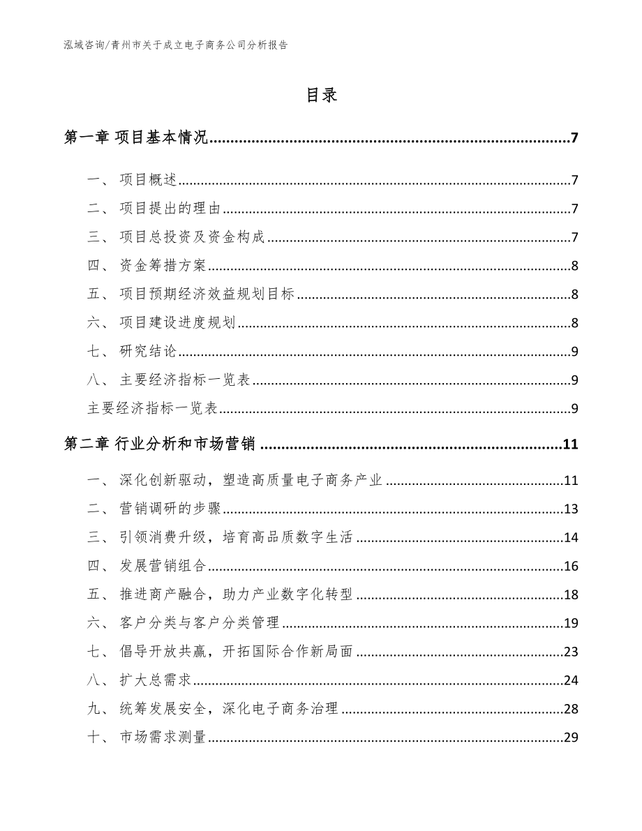 青州市关于成立电子商务公司分析报告【模板范本】_第2页