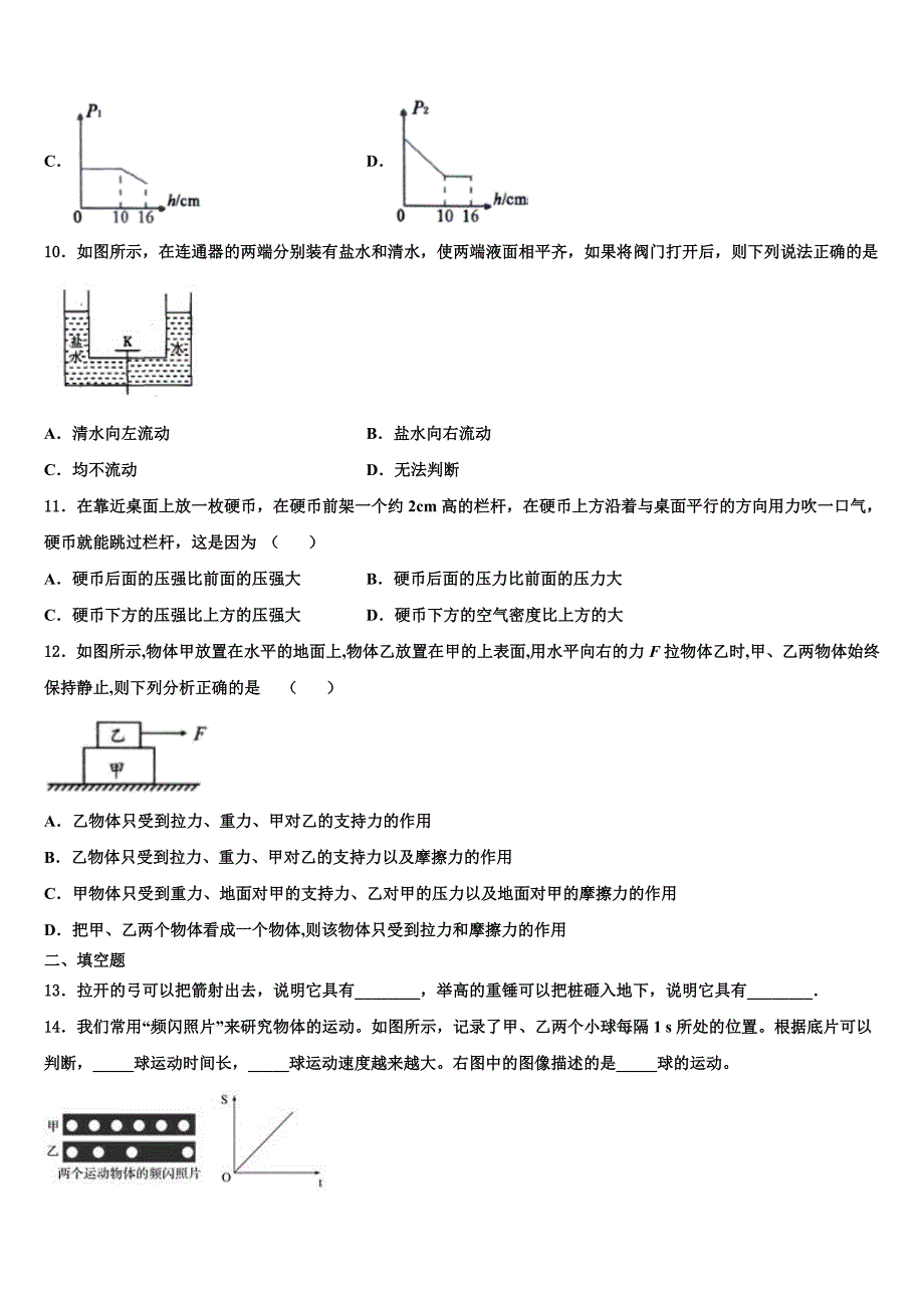 陕西省西安市陕西师大附中2023学年八年级物理第二学期期末达标检测模拟试题（含解析）.doc_第3页