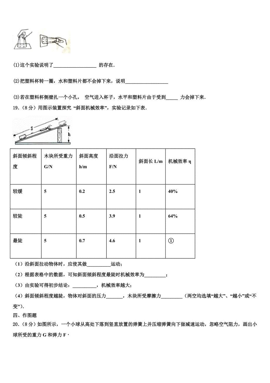 陕西省西安市陕西师大附中2023学年八年级物理第二学期期末达标检测模拟试题（含解析）.doc_第5页