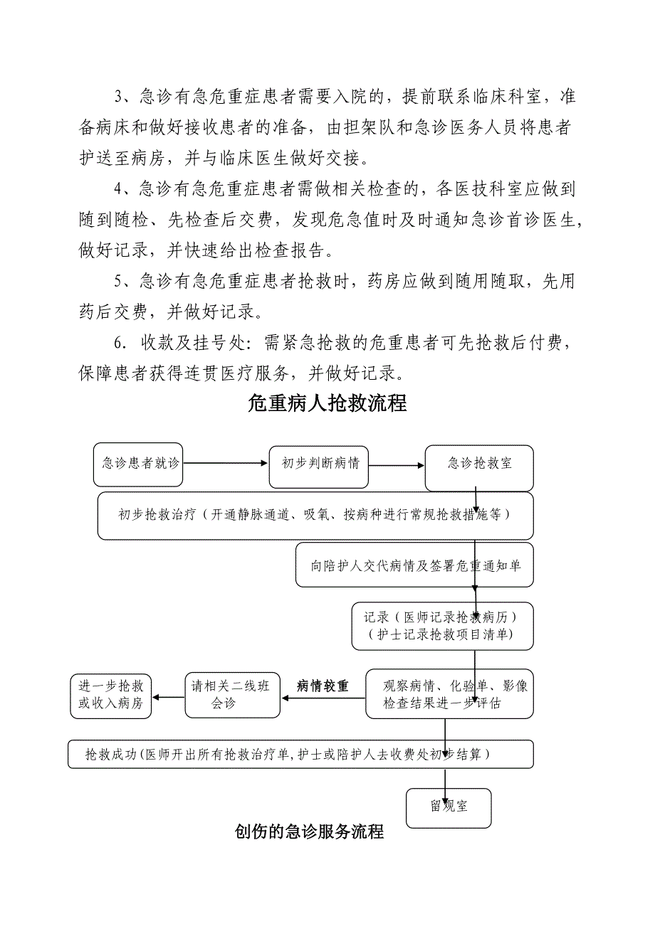 急诊服务流程及规范81952_第2页