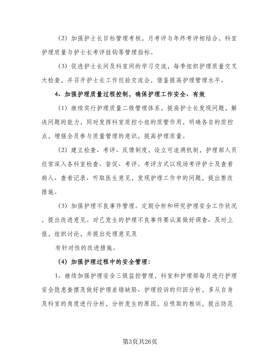 2023年优秀护士工作计划（8篇）_第3页