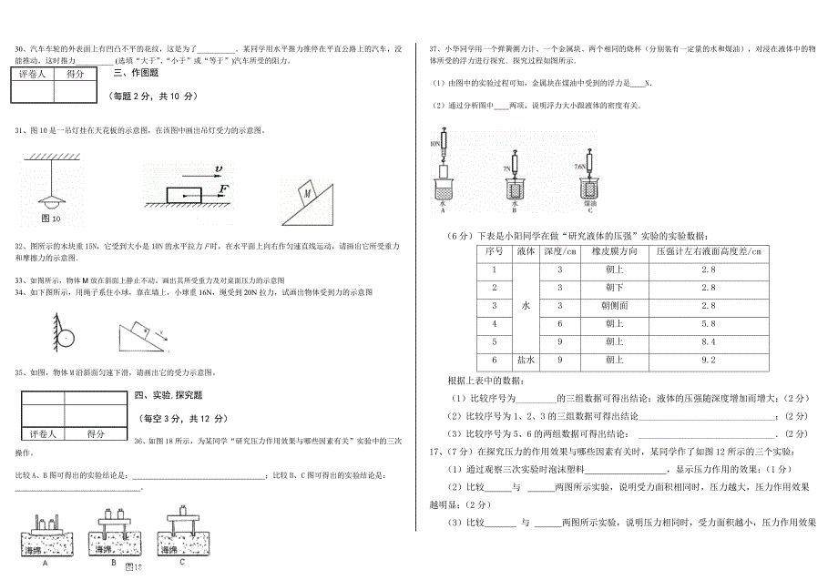 新人教八年级物理下册年期中测试题1 （精选可编辑）.docx_第3页