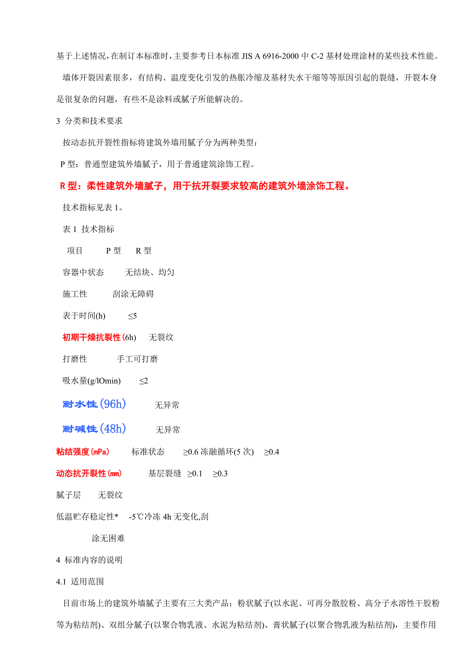 工程建筑外墙用腻子标准_第2页