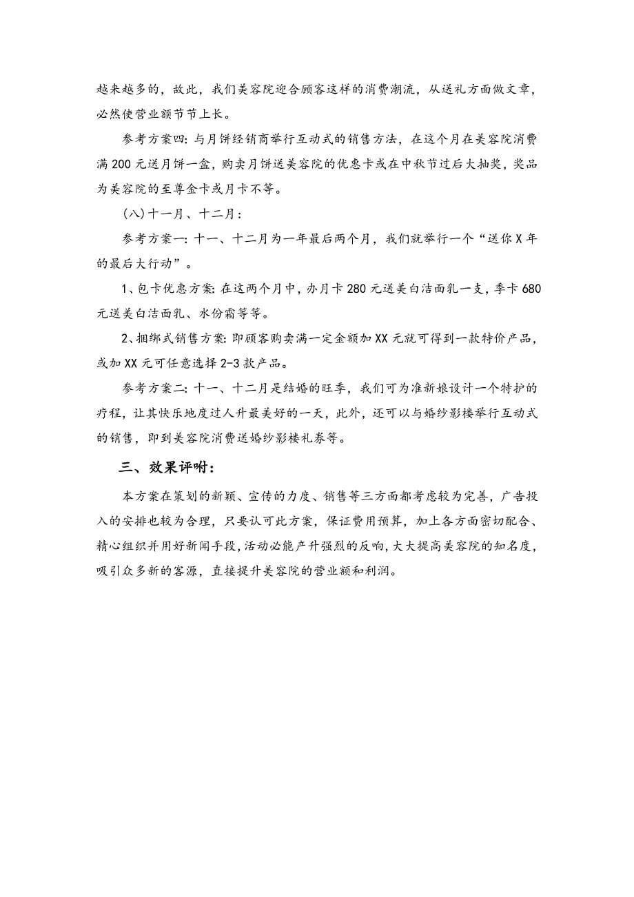 11-美容院一年的促销活动方案主题（天选打工人）.docx_第5页