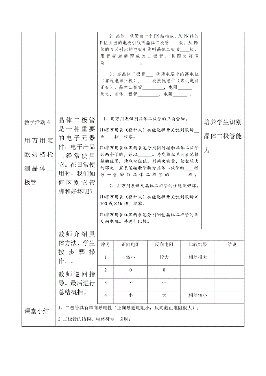 二极管教学设计_第4页