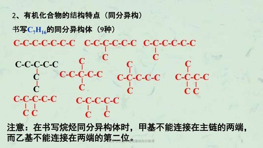 选修有机化学基础基础知识梳理课件_第5页