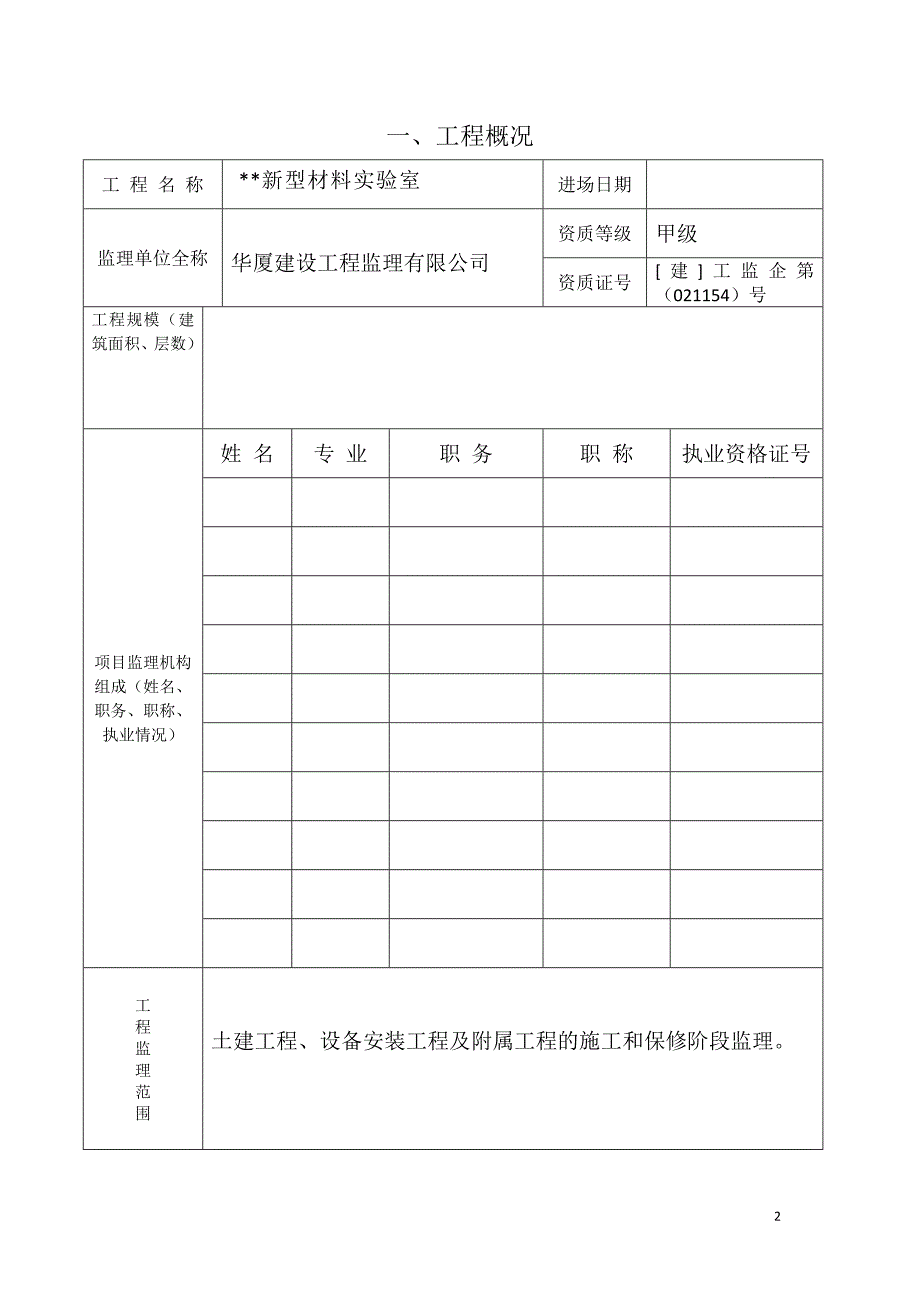 监理质量评估报告_第2页