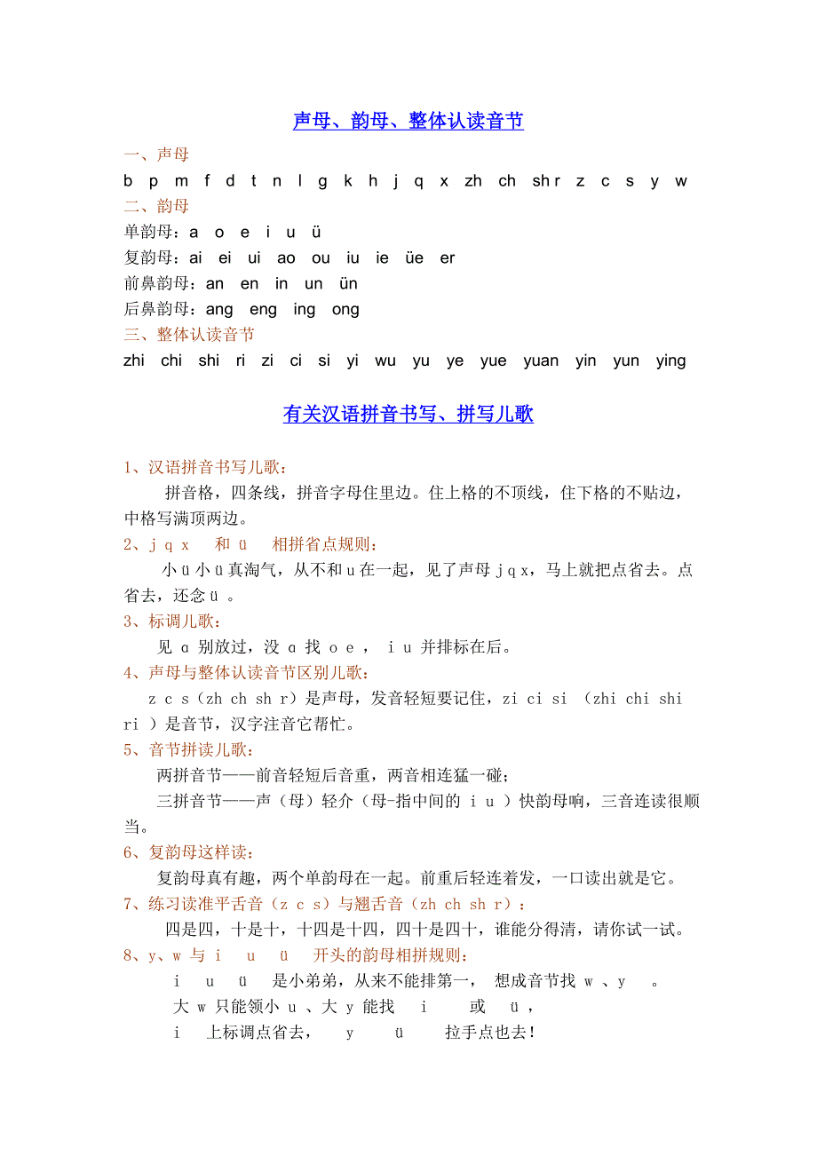 声母韵母整体认读音节_第1页