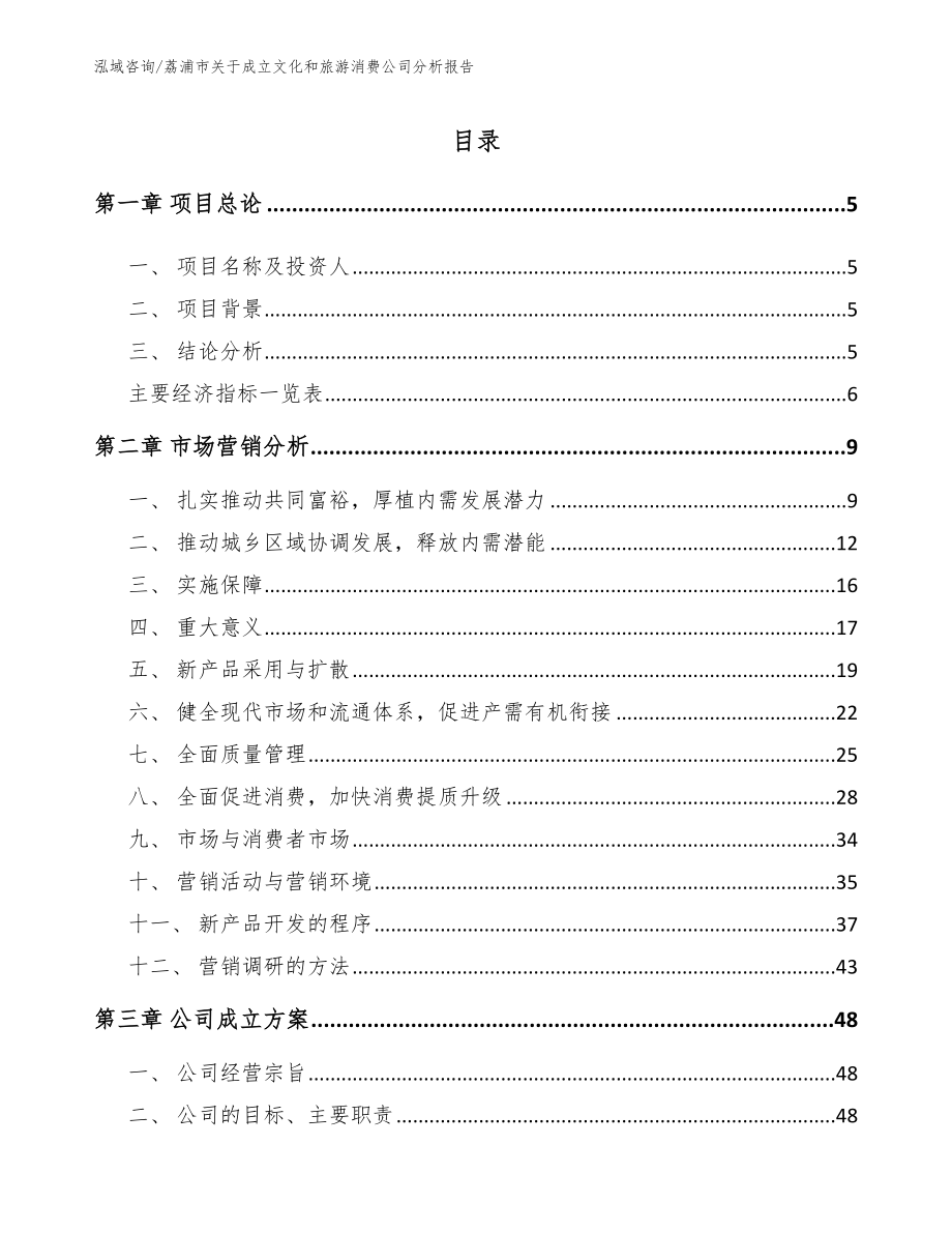 荔浦市关于成立文化和旅游消费公司分析报告【范文参考】_第1页