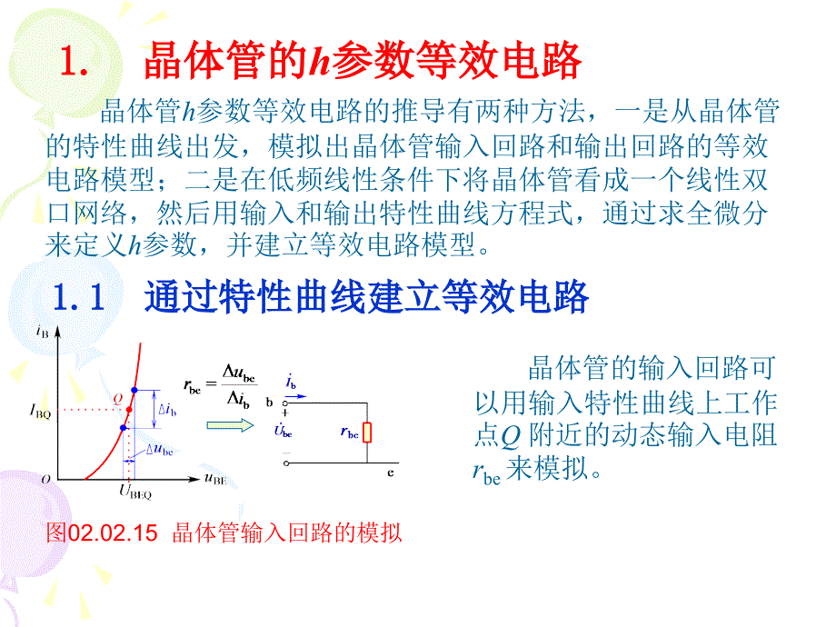 体管的h参数等效电路及动态参数的估算_第2页