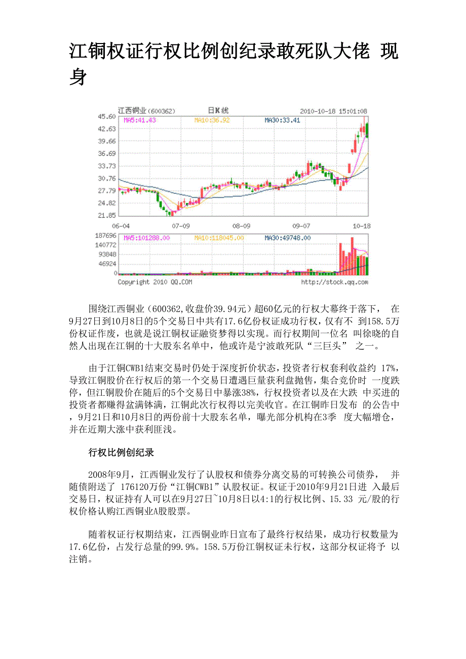 江铜CWB1权证概况_第2页