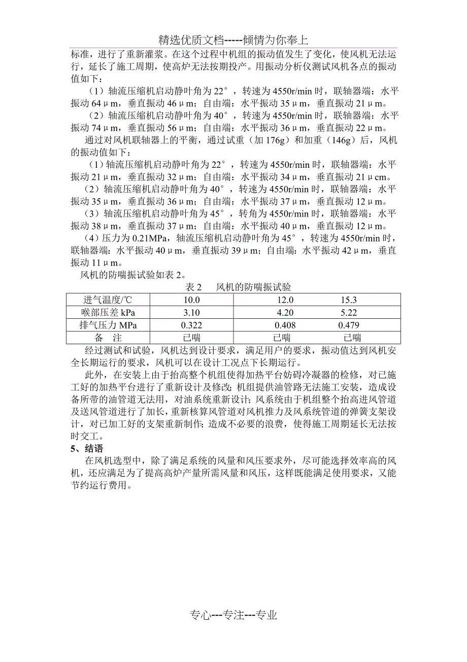 高炉鼓风机选型和安装_第4页