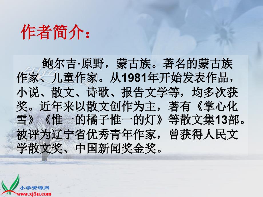 鄂教版五年级上册雪地贺卡课件1_第2页