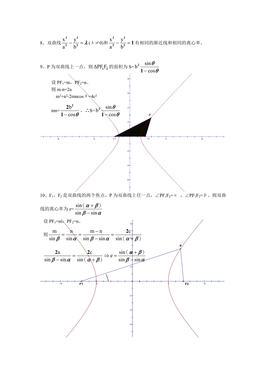 精双曲线中常见结论_第3页