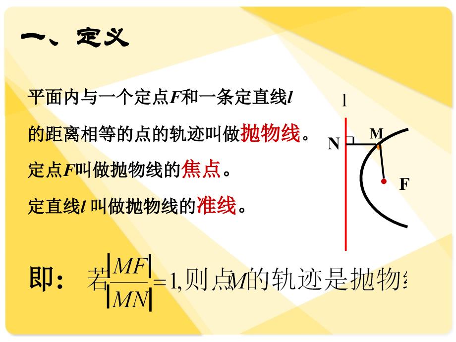 人教版高中数学课件：8.5抛物线及其标准方程2_第3页