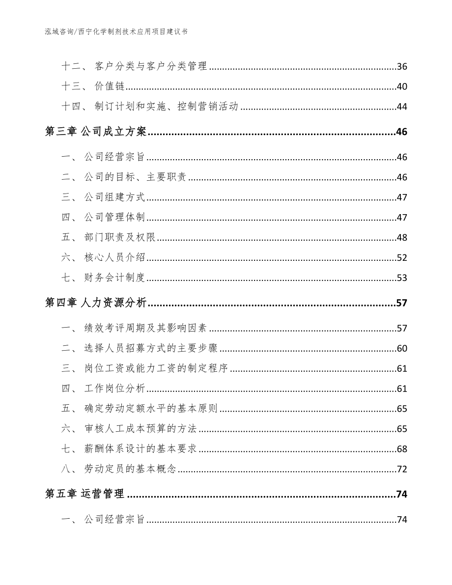 西宁化学制剂技术应用项目建议书（模板参考）_第4页