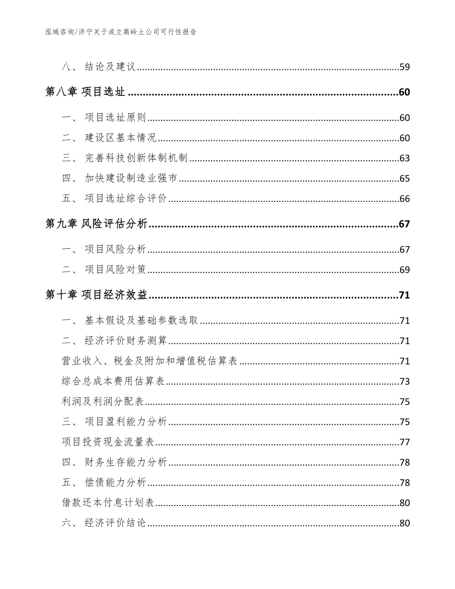 济宁关于成立高岭土公司可行性报告_第4页