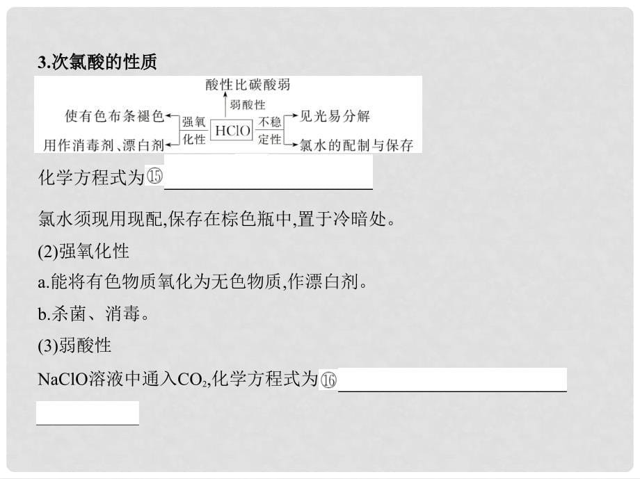 高考化学一轮复习 专题三 非金属元素及其化合物 第11讲 富集在海水中的元素——氯、溴和碘讲解课件_第5页