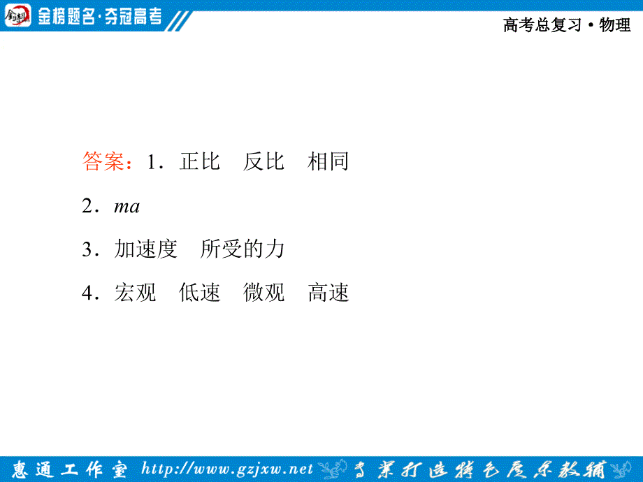 2012《金棒夺冠》物理一轮第三章第一单元第2课时.ppt_第4页