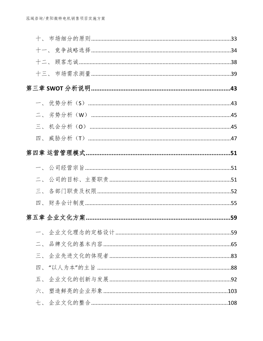 贵阳微特电机销售项目实施方案参考模板_第2页