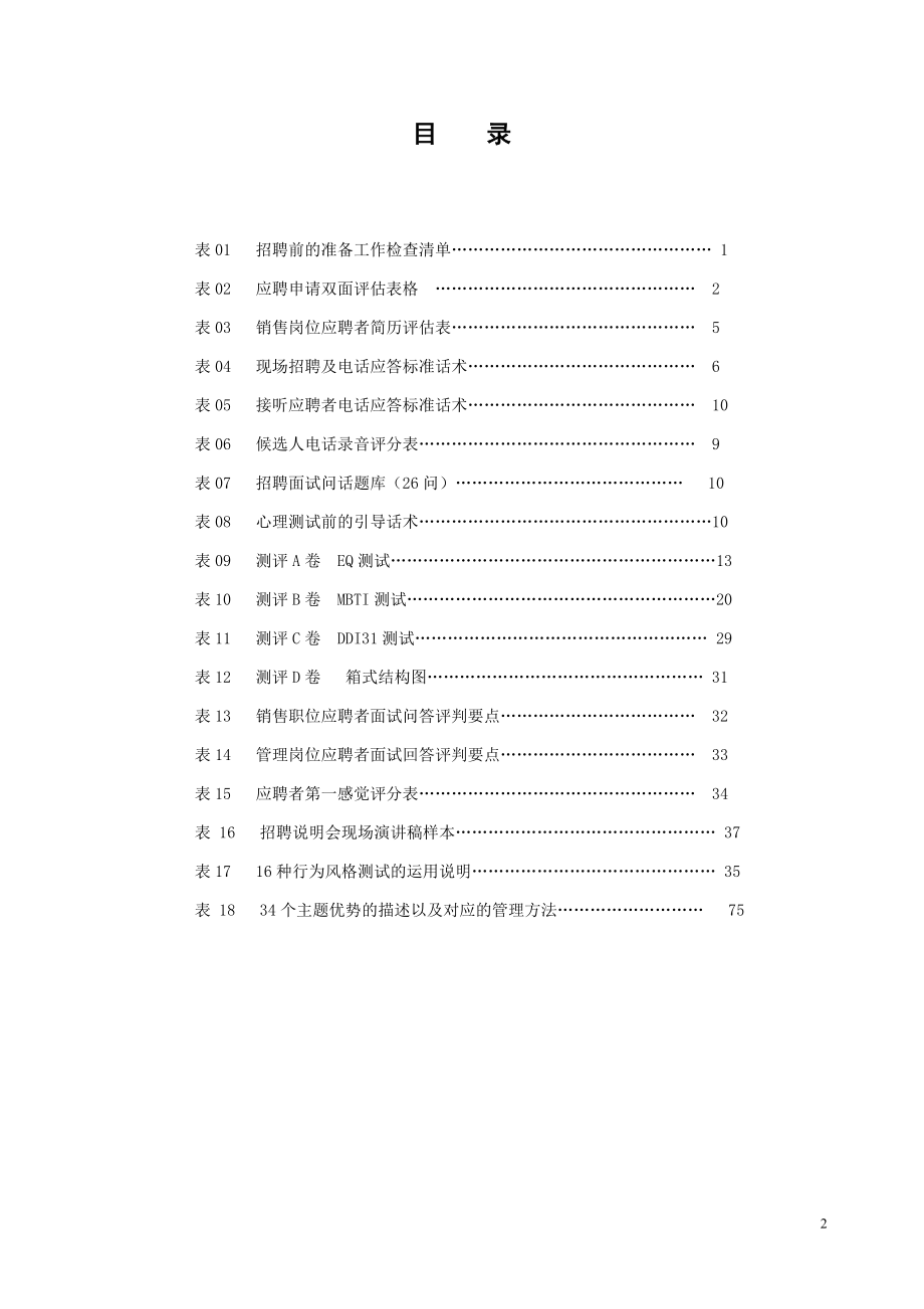 精装招聘工具包完美版_第2页