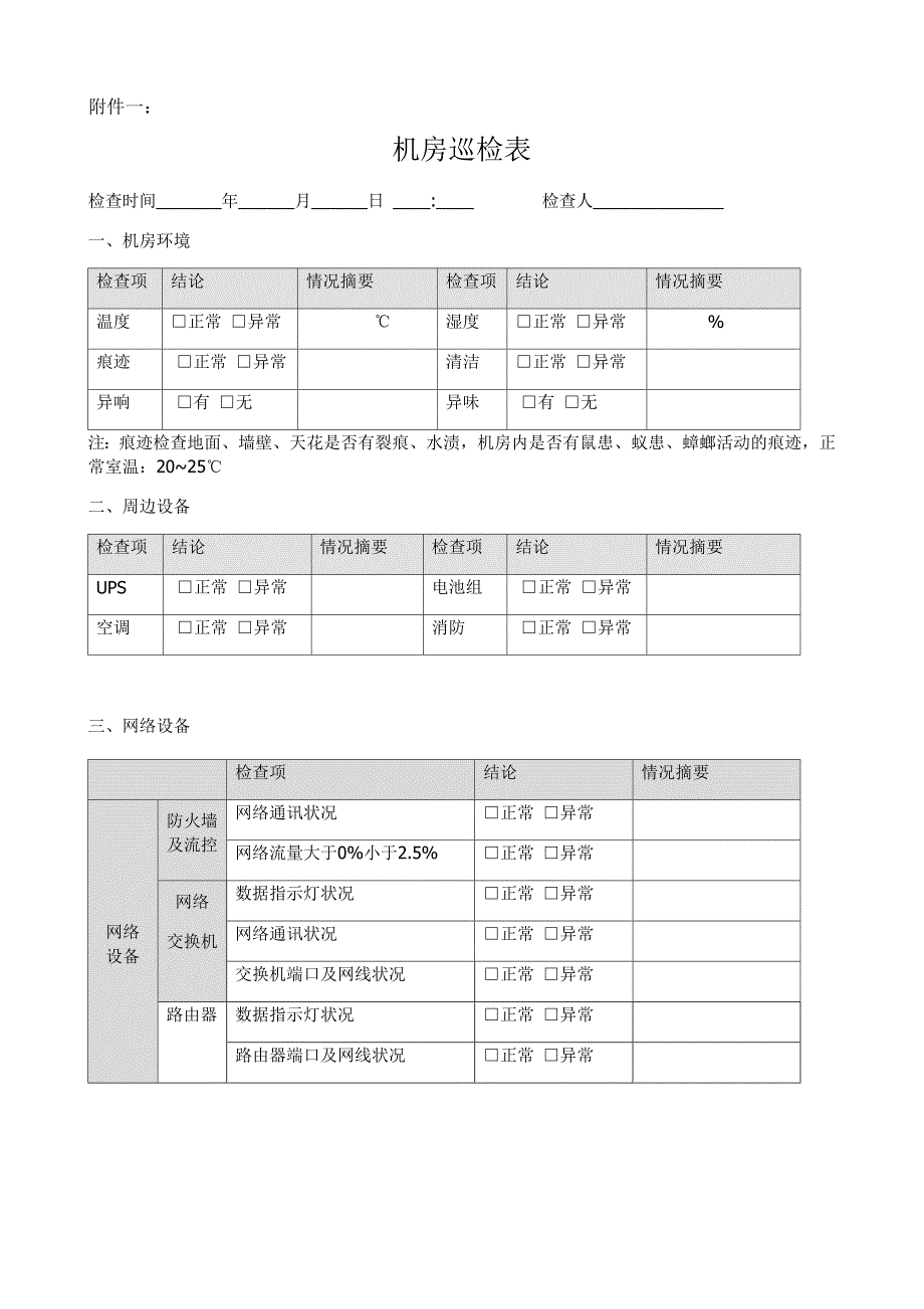 机房巡检管理制度_第2页