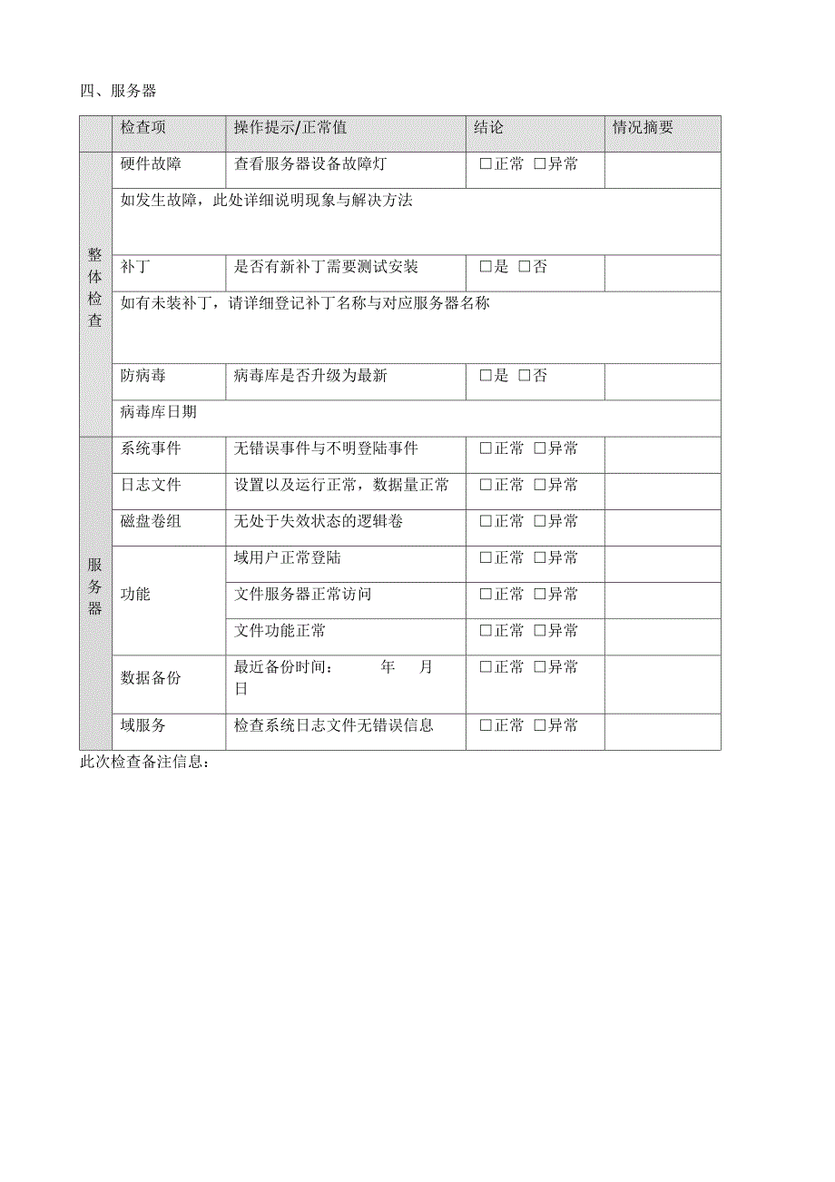 机房巡检管理制度_第3页