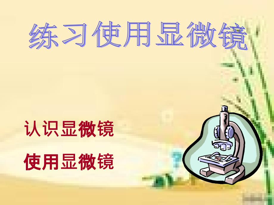 显微镜使用方法用_第1页