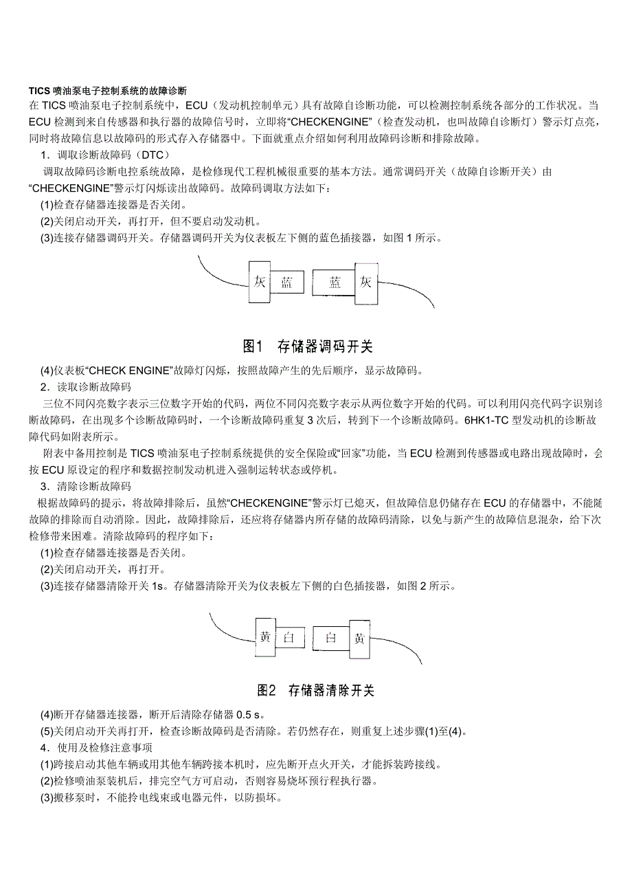 TICS喷油泵电子控制系统的故障诊断.doc_第1页