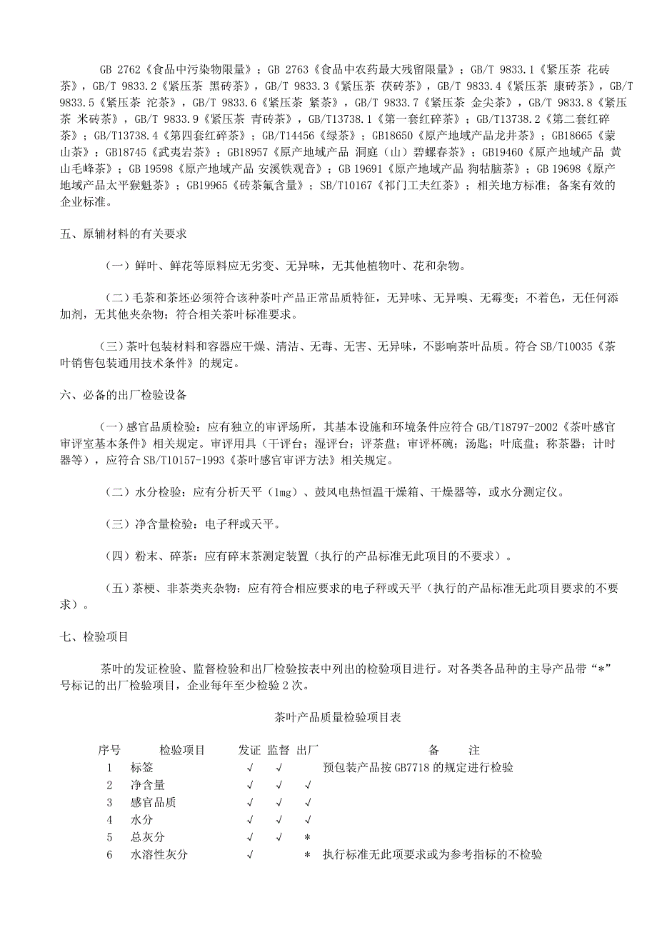 茶叶生产许可证审查细则_第3页