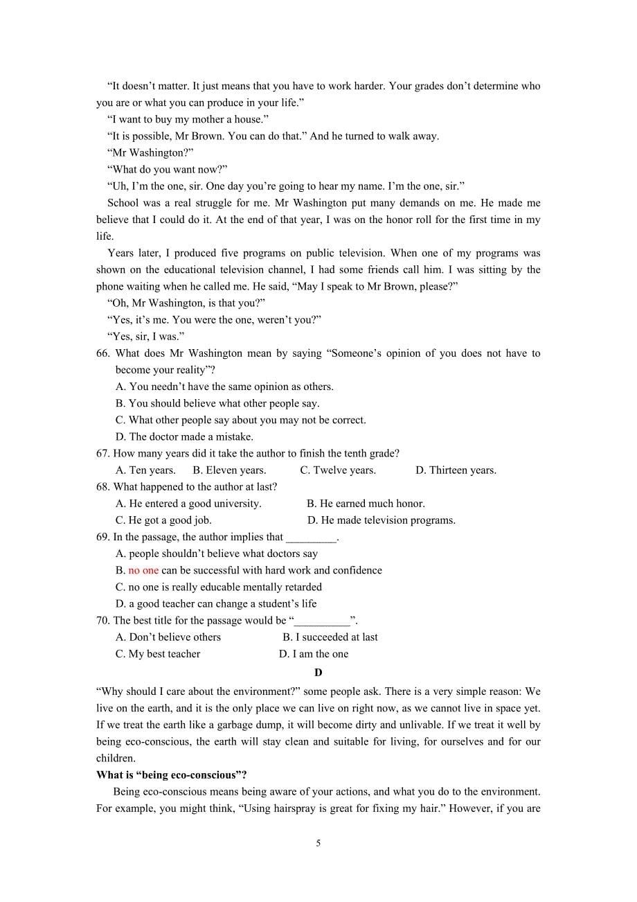 Units1-3单元综合测试题_第5页