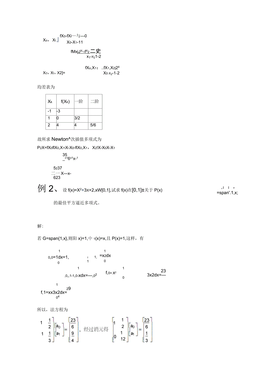 数值分析整理版试题及答案_第2页