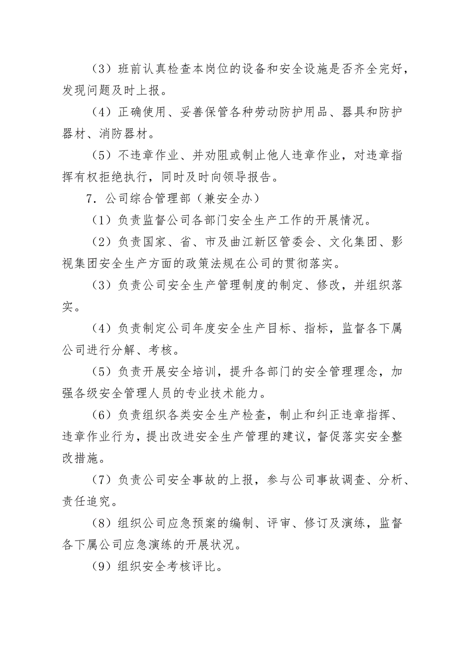 安全生产责任制管理制度(模板).docx_第5页