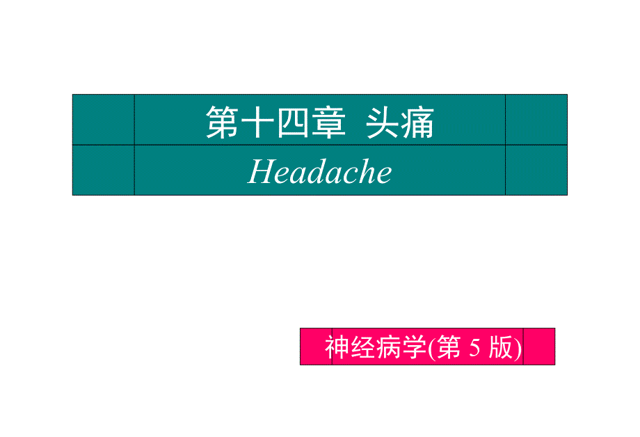 医学科——头痛课件_第1页