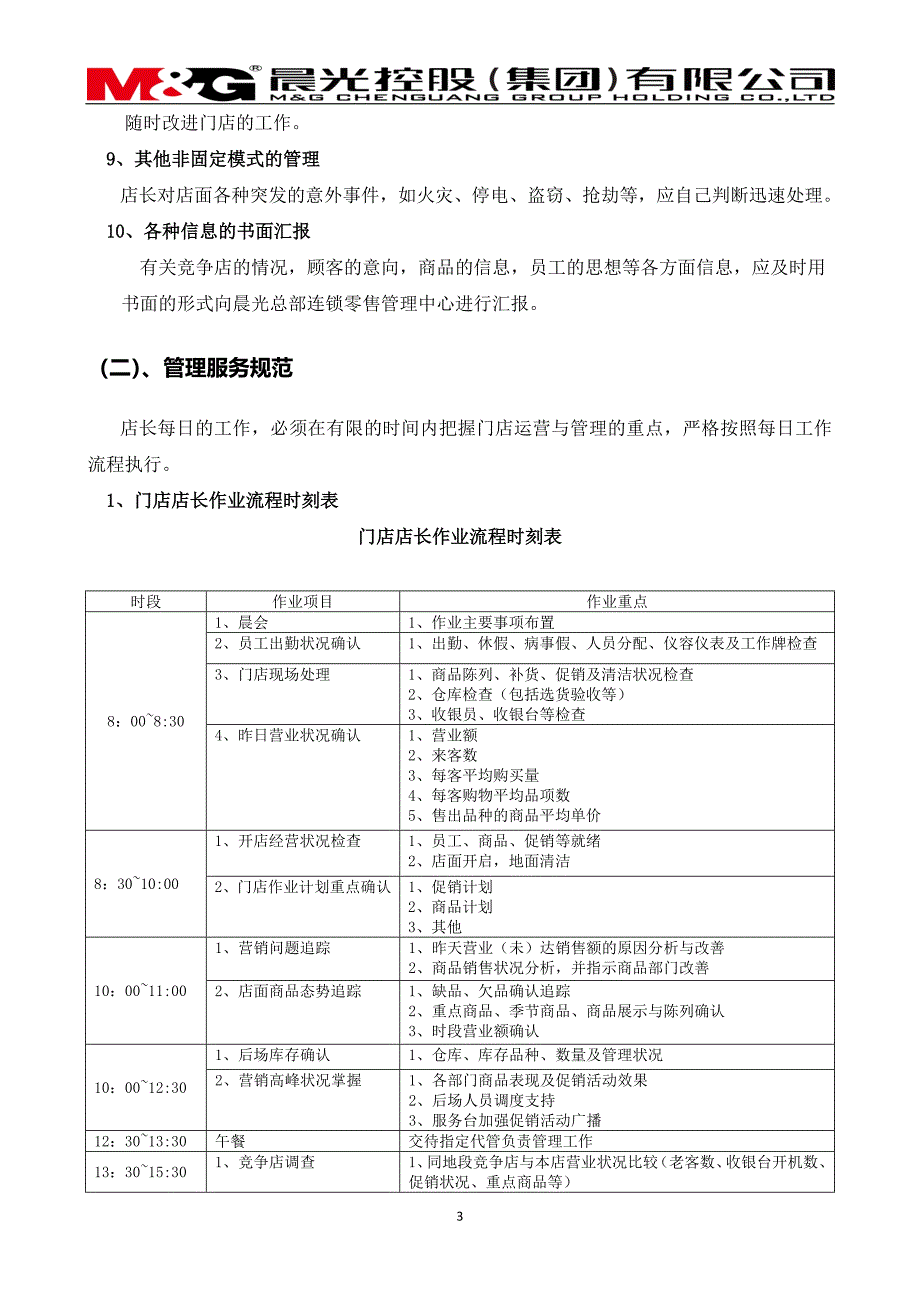 店长工作职责与管理服务规范_第3页