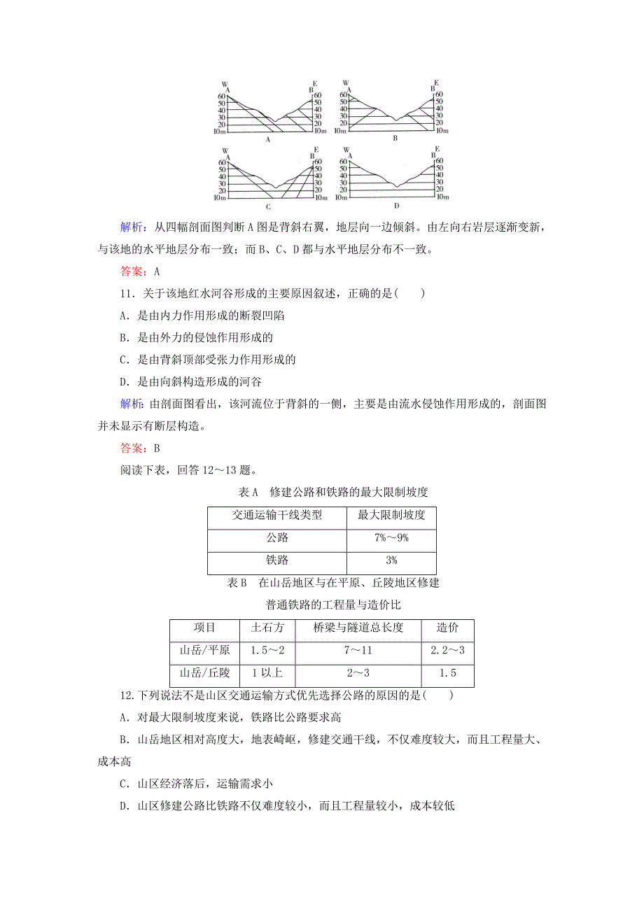 【与名师对话】新课标高考地理总复习 课时跟踪训练14_第4页