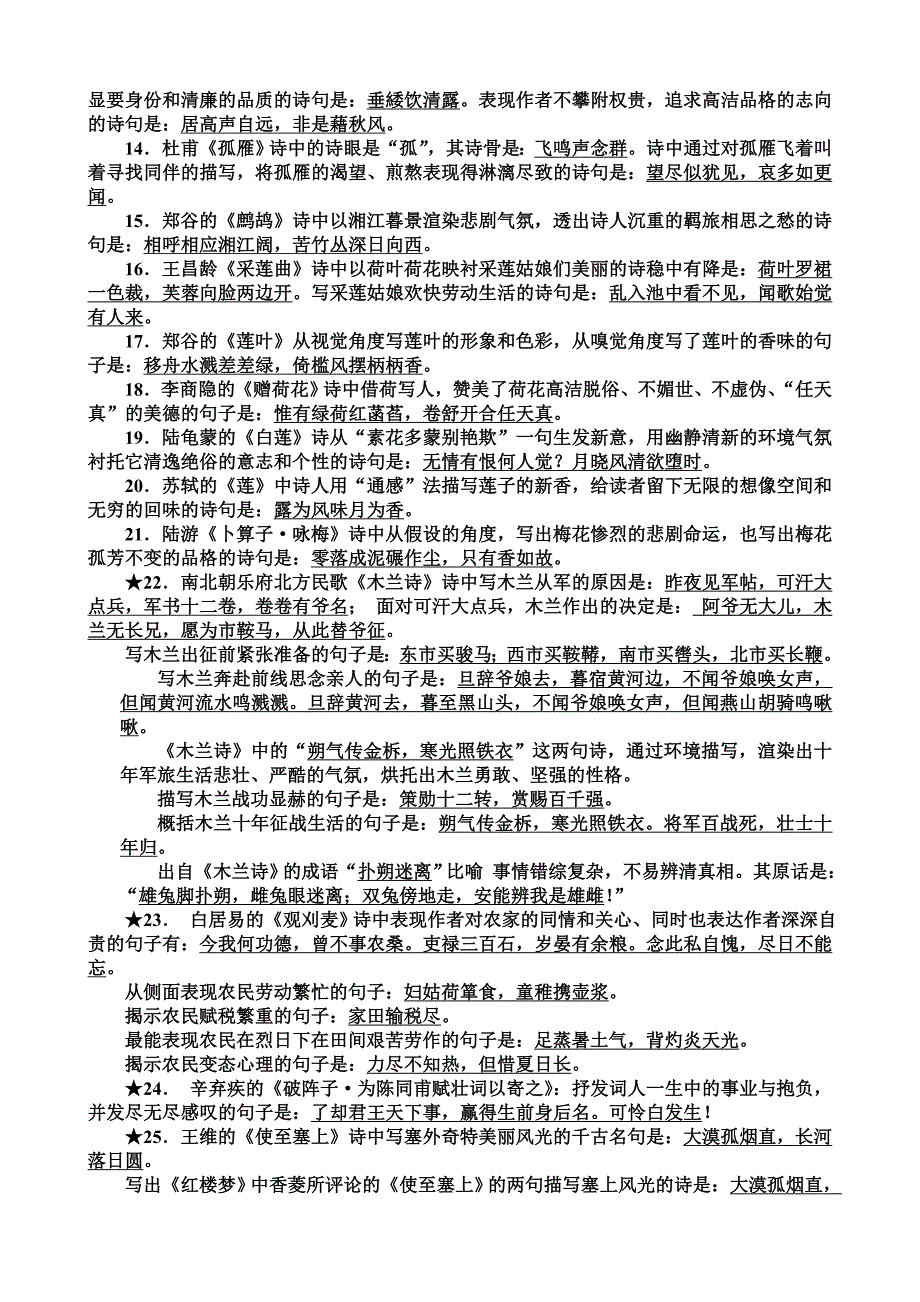 极品版___苏教版中考_语文古诗文默写复习资料.doc_第2页