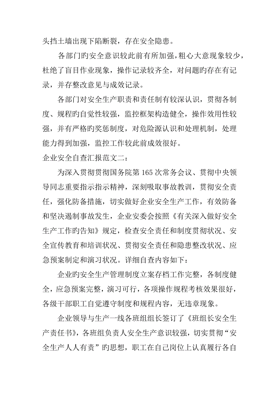 企业安全自查报告_第2页