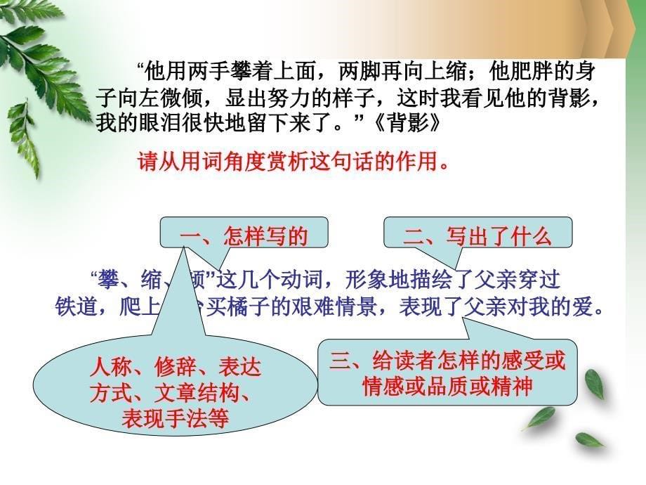 初三记叙文语言赏析ppt课件_第5页