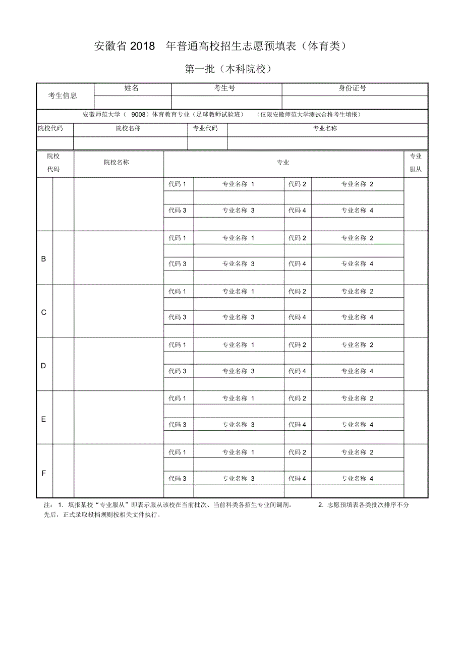 志愿信息预填表表样_第4页