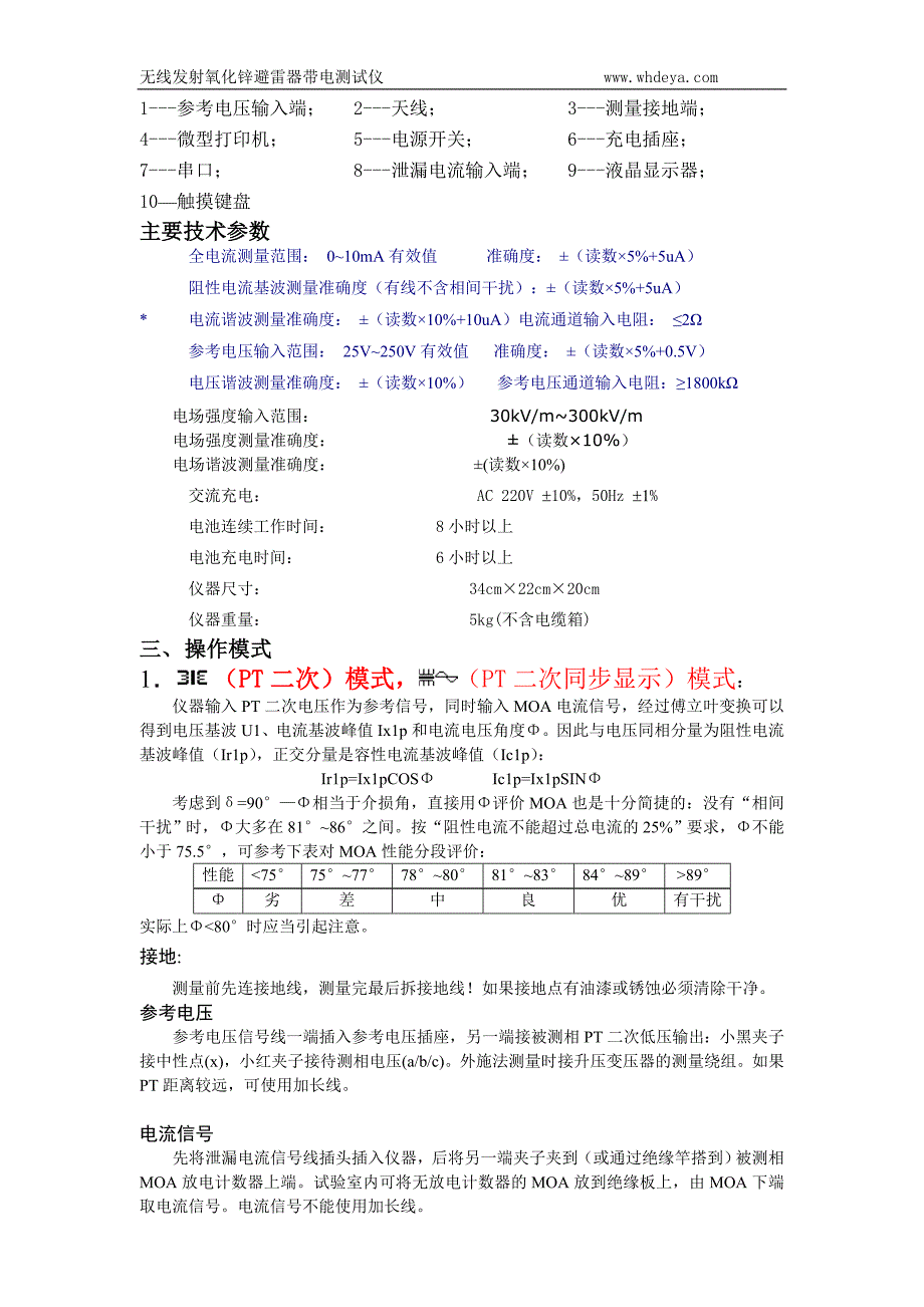 无线发射氧化锌避雷器测试仪说明书.doc_第2页