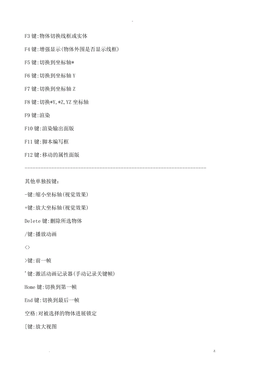 3DMAX快捷键大全最常用又详细_第4页