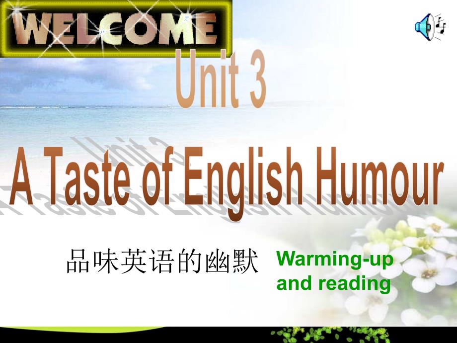 Unit3 A taste of English humour_第1页