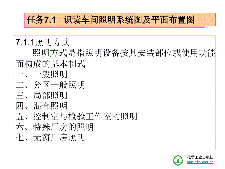 工厂供电技术学习情景7工厂照明装置的敷设维护_第4页