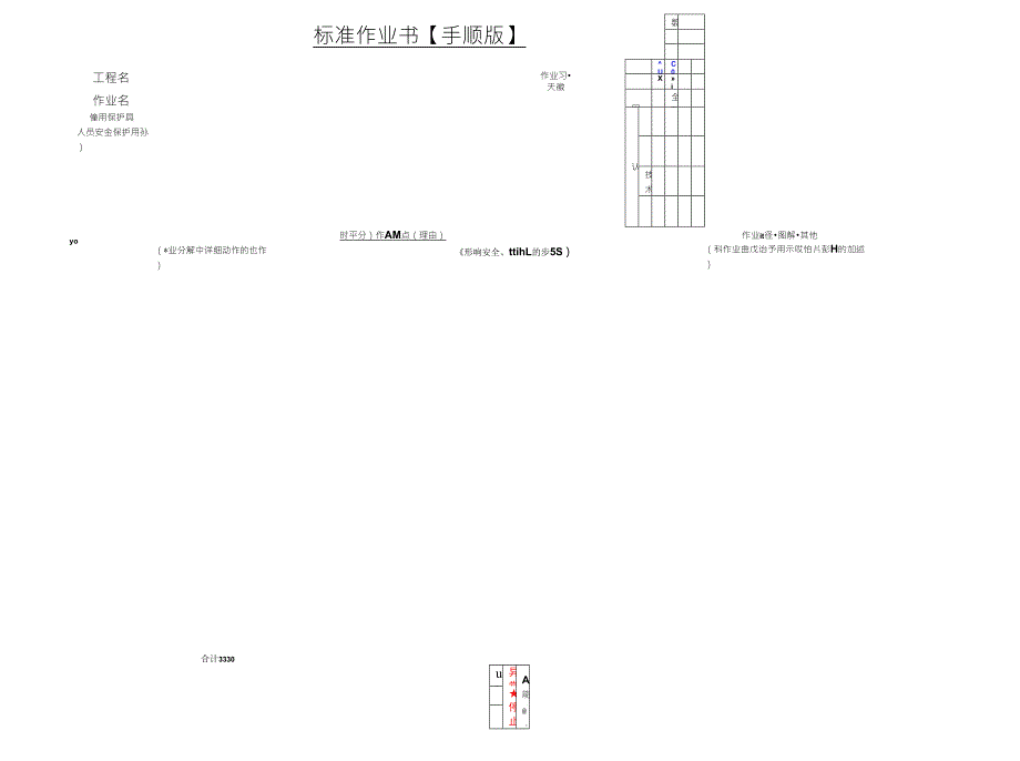 日产作业手顺书格式_第1页