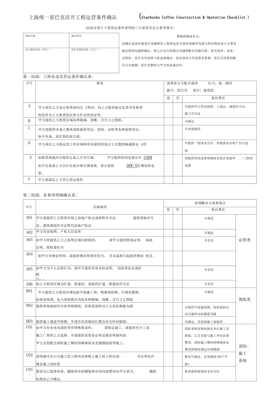 STARBUCKS工程运营条件星巴克中文0515_第1页