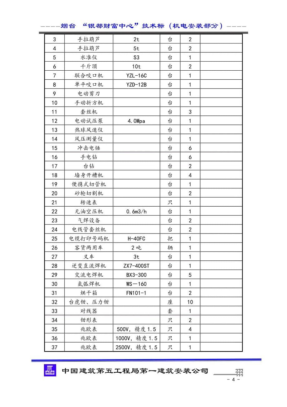 机电安装技术标_第5页