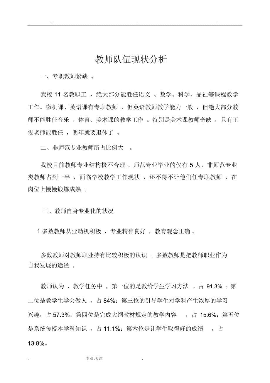 教师队伍现状分析报告_第5页