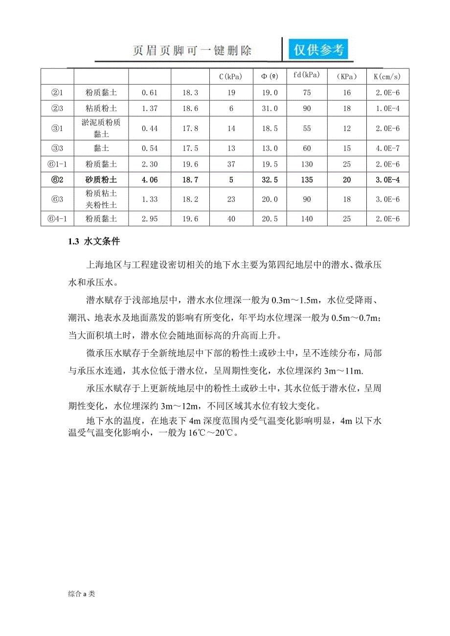 SMW工法桩施工方案29618综合材料_第5页