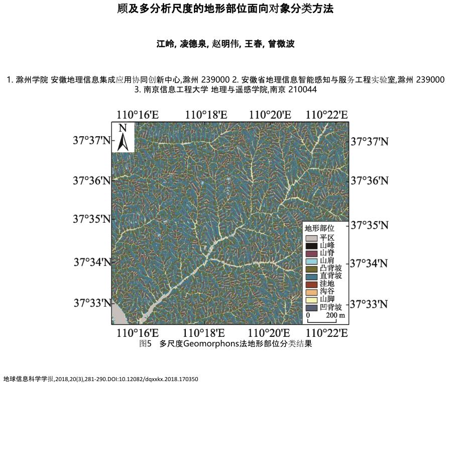 顾及多分析尺度的地形部位面向对象分类方法_第1页